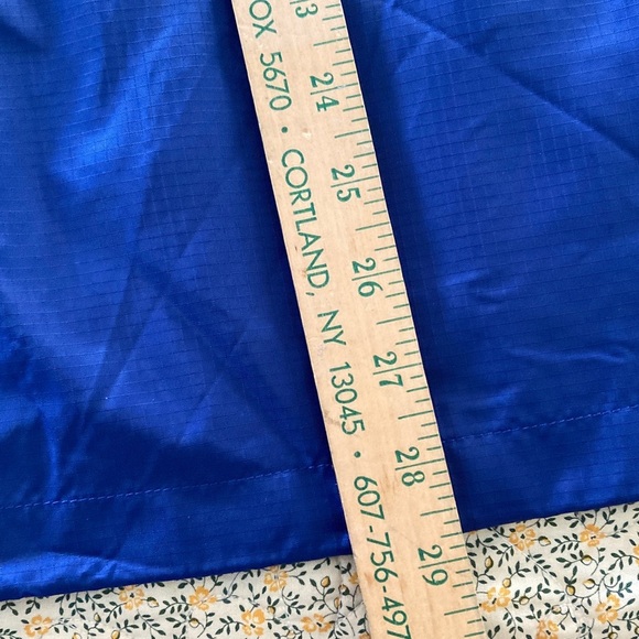 Peanuts x Aeropostale authentic collab mktg sample womens L Varsity Blue Nylon - Picture 10 of 13